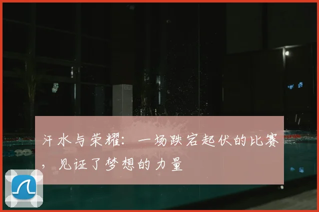 汗水与荣耀：一场跌宕起伏的比赛，见证了梦想的力量