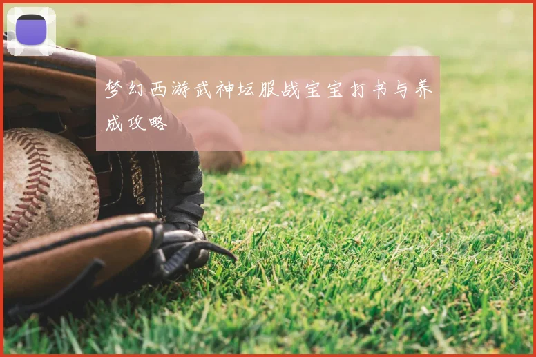 梦幻西游武神坛服战宝宝打书与养成攻略